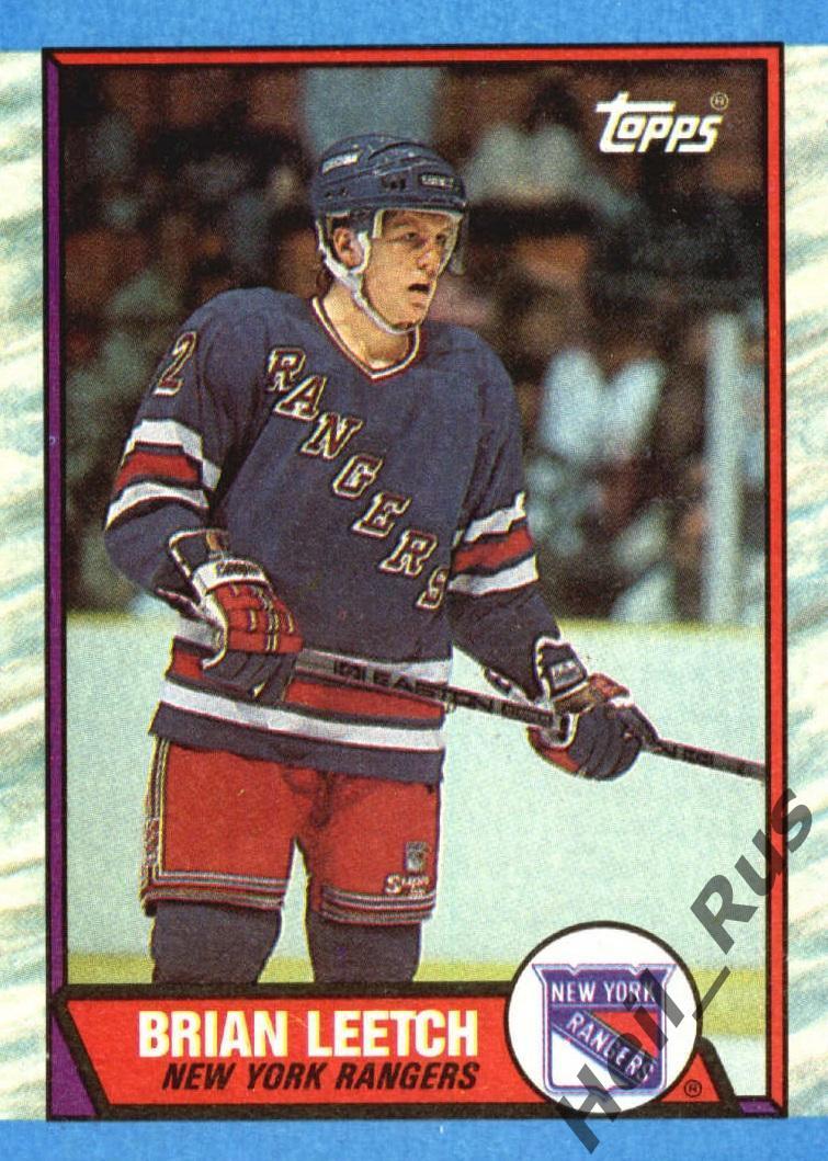 Карточка Brian Leetch/Брайан Лич (New York Rangers / Нью-Йорк Рейнджерс) НХЛ/NHL