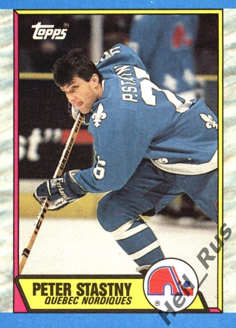Хоккей. Карточка Peter Stastny/Петер Штястны (Quebec Nordiques/Квебек) НХЛ/NHL