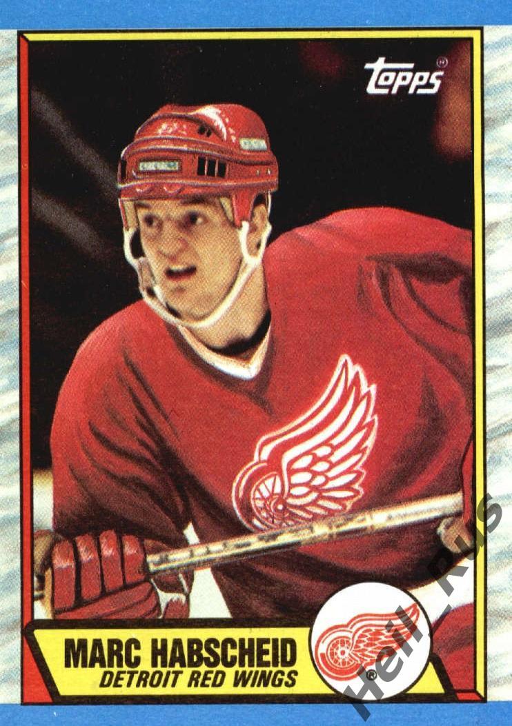 Хоккей. Карточка Marc Habscheid/Марк Хабшейд (Detroit Red Wings/Детройт) НХЛ/NHL