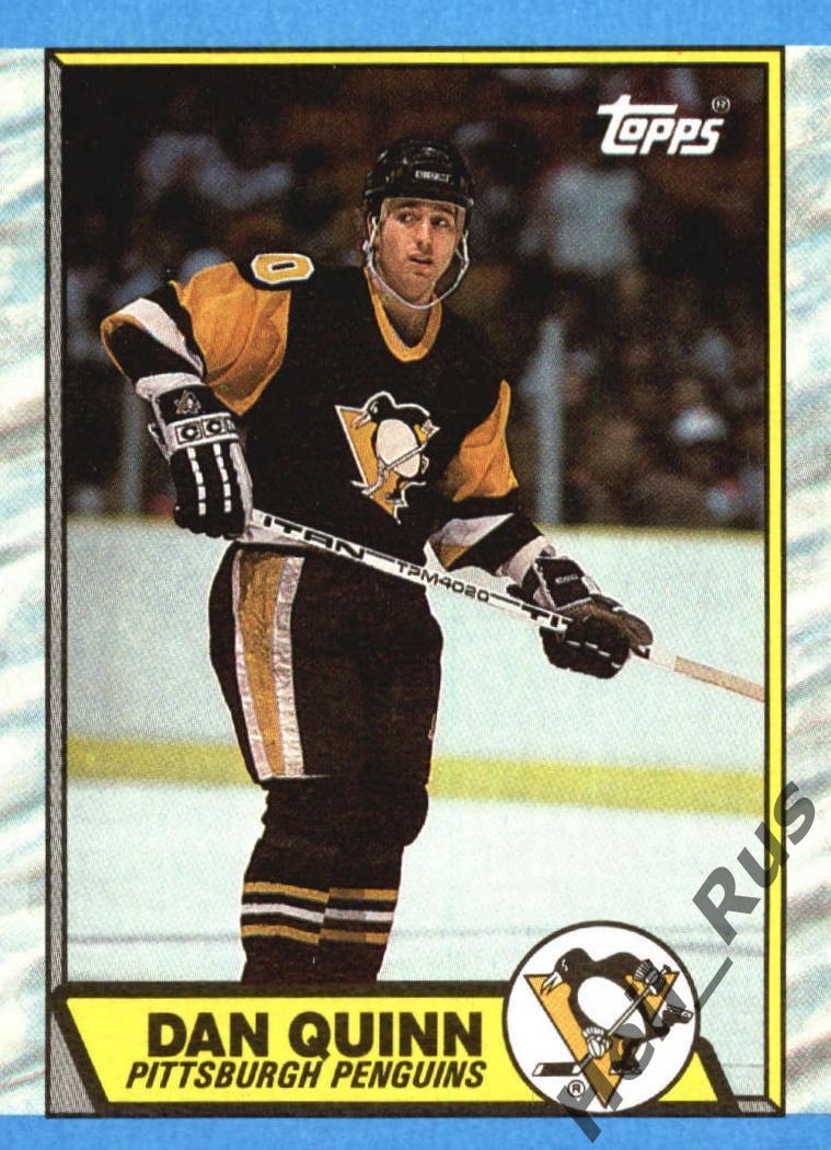 Хоккей. Карточка Dan Quinn/Дэн Куинн (Pittsburgh Penguins/Питтсбург) НХЛ/NHL
