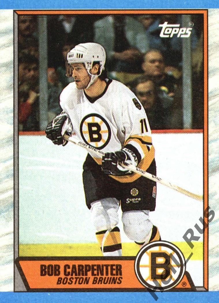 Хоккей. Карточка Bob Carpenter/Бобби Карпентер (Boston Bruins/Бостон) НХЛ/NHL