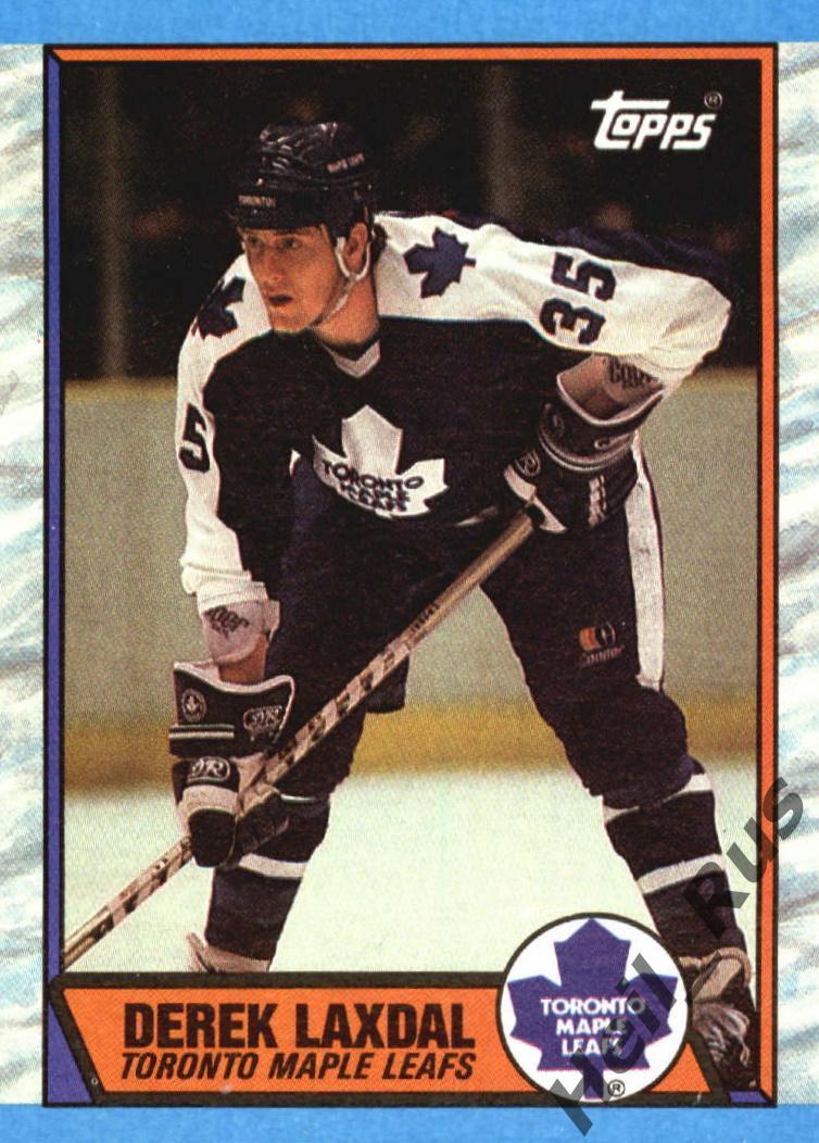 Хоккей. Карточка Derek Laxdal/Дерек Лаксдаль Toronto Maple Leafs/Торонто НХЛ/NHL