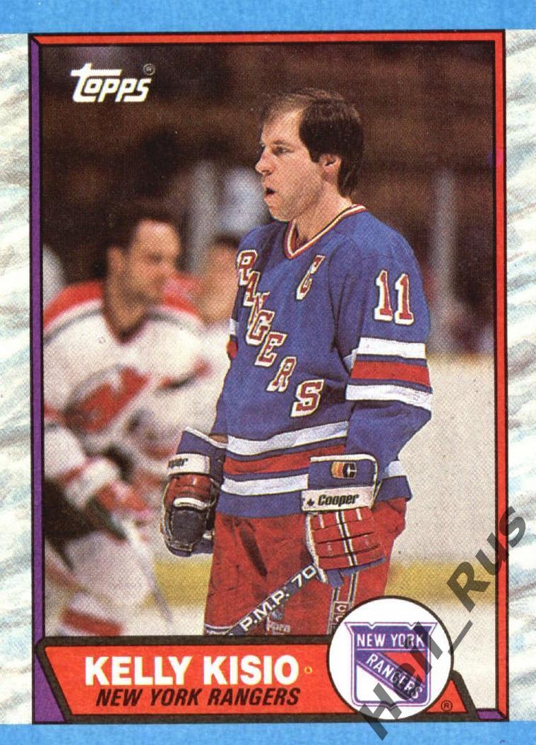 Карточка Kelly Kisio/Келли Кисио (New York Rangers/Нью-Йорк Рейнджерс) НХЛ/NHL