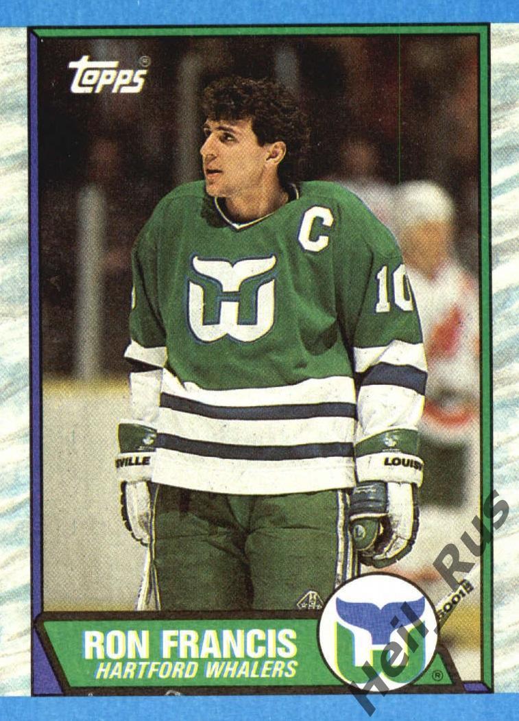 Хоккей. Карточка Ron Francis / Рон Фрэнсис (Hartford Whalers / Хартфорд) НХЛ/NHL