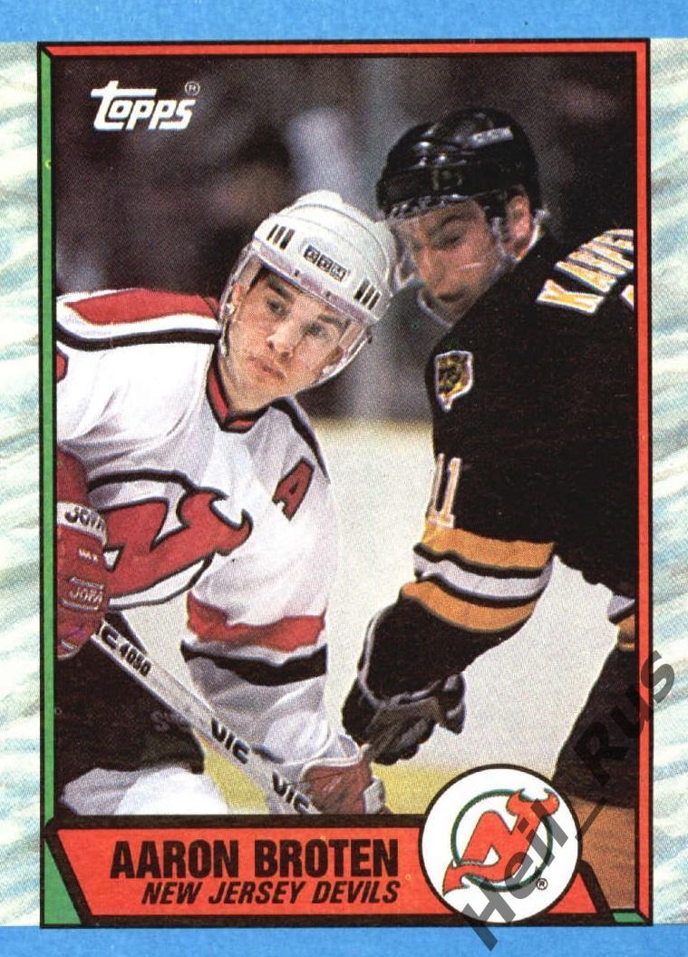 Карточка Aaron Broten/Аарон Бротен (New Jersey Devils/Нью-Джерси Девилз) НХЛ/NHL