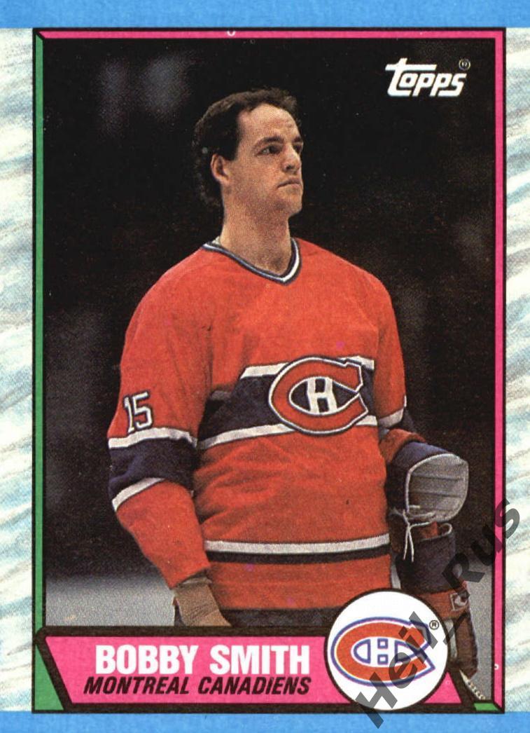 Хоккей. Карточка Bobby Smith/Бобби Смит (Montreal Canadiens/Монреаль) НХЛ/NHL