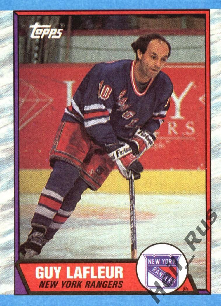 Карточка Guy Lafleur/Ги Лафлер (New York Rangers/Нью-Йорк Рейнджерс) НХЛ/NHL