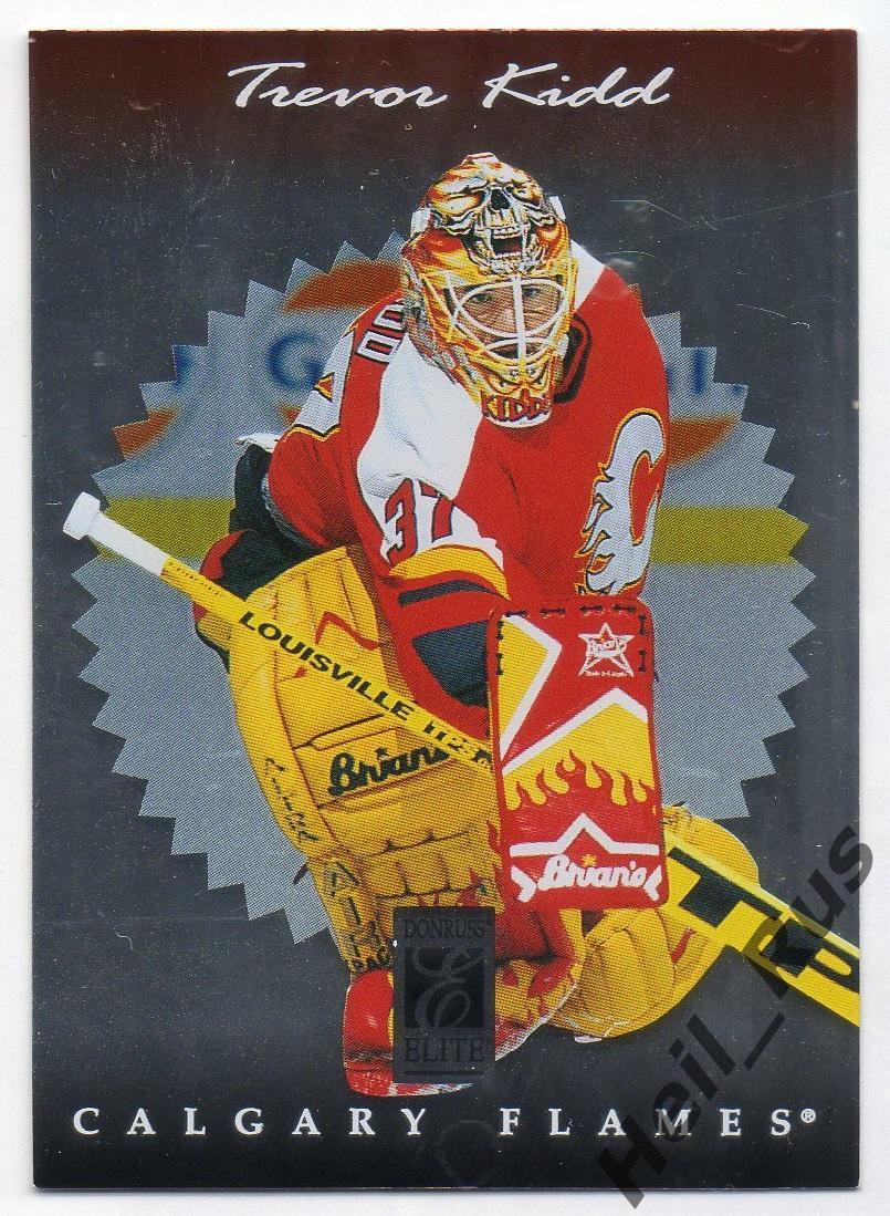 Хоккей. Карточка Trevor Kidd/Тревор Кидд (Calgary Flames/Калгари Флэймз) НХЛ/NHL