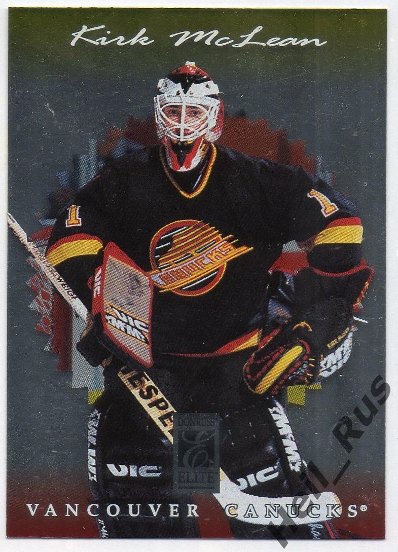 Хоккей; Карточка Kirk McLean/Кирк Маклин (Vancouver Canucks / Ванкувер) НХЛ/NHL