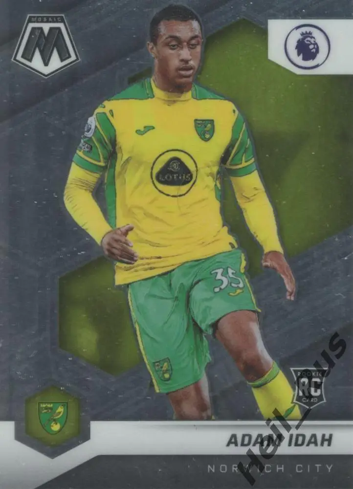 Футбол. Карточка Adam Idah/Адам Айда (Норвич Сити) АПЛ 2021-22 Panini/Панини