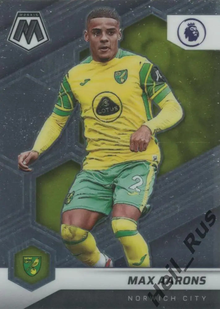 Футбол. Карточка Max Aarons/Макс Ааронс Норвич Сити, Борнмут АПЛ 2021-22 Panini