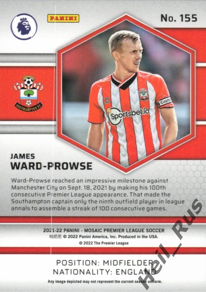 Футбол. Карточка Джеймс Уорд-Проуз (Саутгемптон, Вест Хэм Юнайтед) АПЛ 2021-22 1