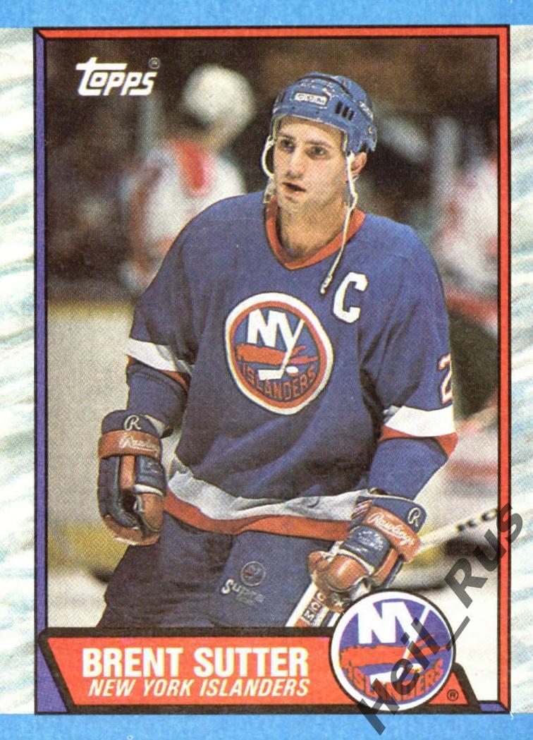Карточка Brent Sutter/Брент Саттер New York Islanders/Нью-Йорк Айлендерс НХЛ/NHL