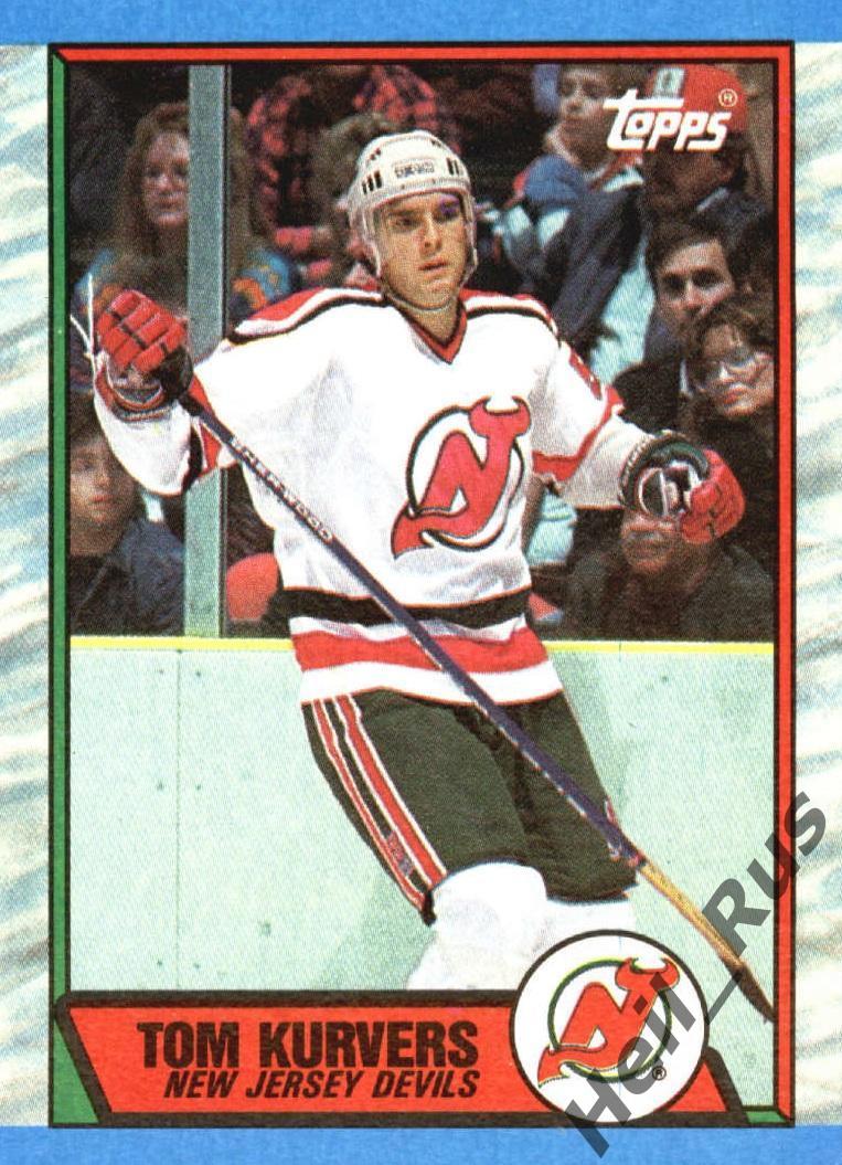 Карточка Tom Kurvers/Том Керверс (New Jersey Devils/Нью-Джерси Девилз) НХЛ/NHL
