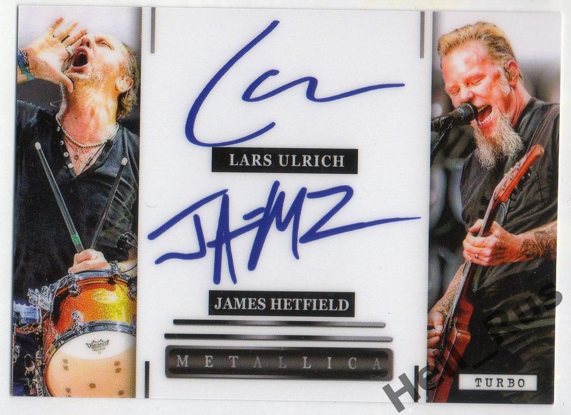 Карточка Metallica (Ларс Ульрих/Джеймс Хетфилд/Кирк Хэмметт/Джейсон Ньюстед)