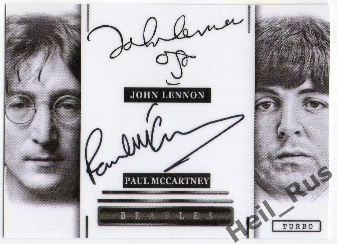 Карточка The Beatles (Джон Леннон/Пол Маккартни/Джордж Харрисон/Ринго Старр)