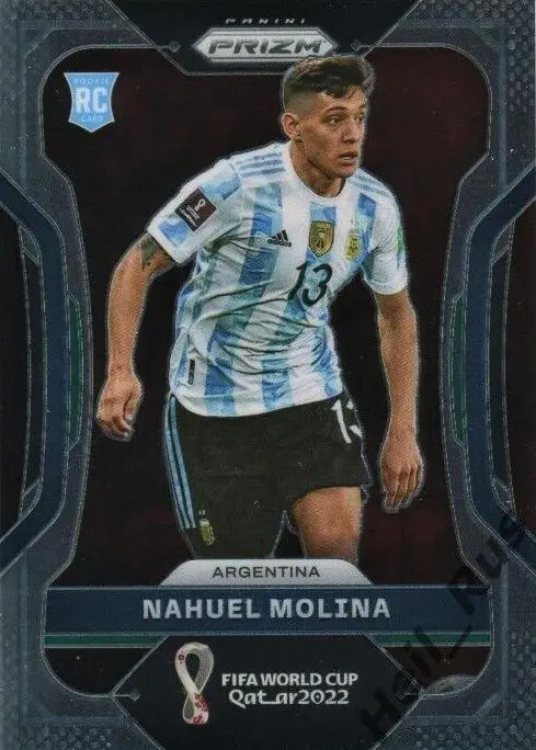 Футбол. Карточка Науэль Молина (Аргентина, Атлетико Мадрид) Чемпионат Мира 2022