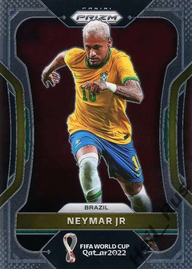 Футбол. Карточка Неймар Бразилия, Пари Сен-Жермен, Барселона Чемпионат Мира 2022