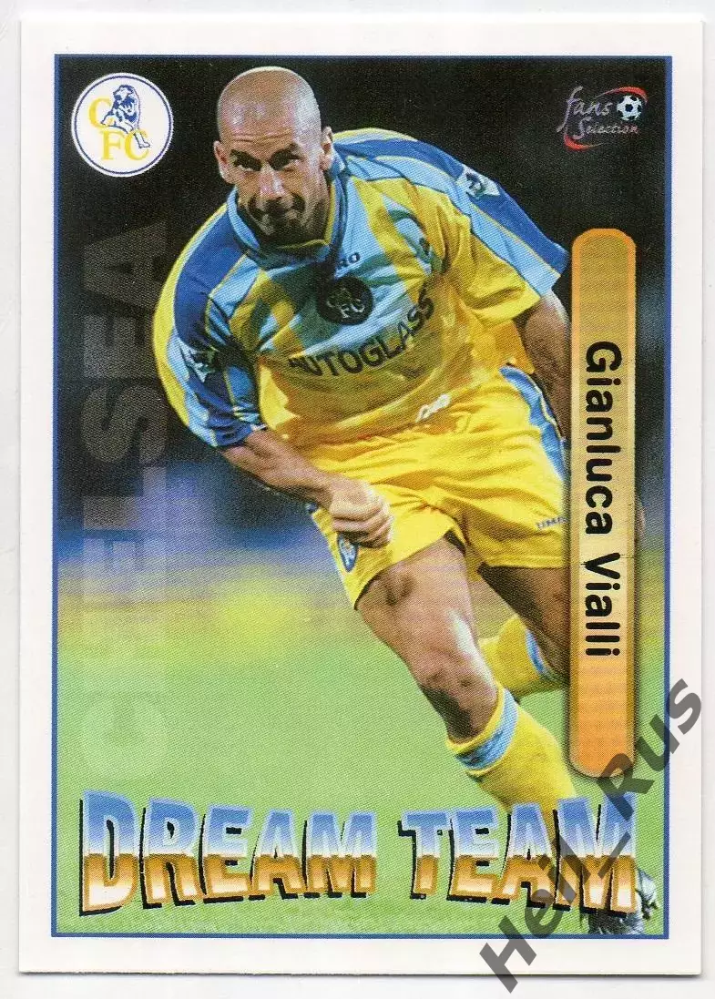 Футбол. Карточка Gianluca Vialli/Джанлука Виалли (Chelsea/Челси, Ювентус) 1998
