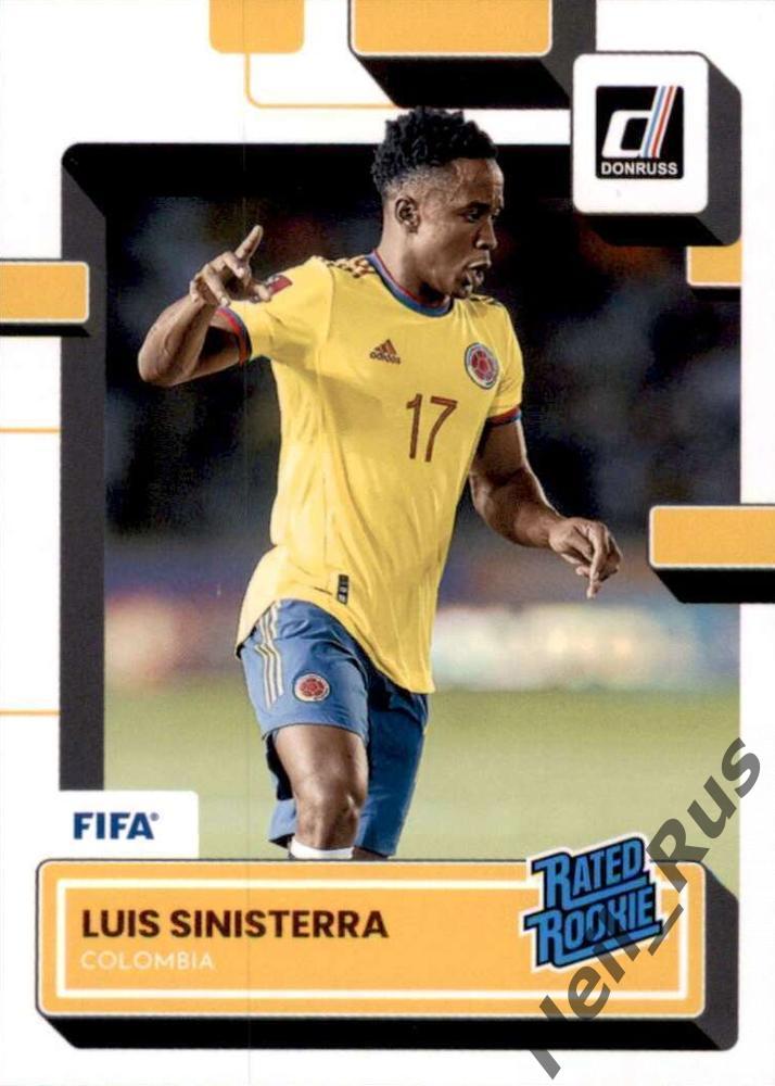 Футбол. Карточка Luis Sinisterra/Луис Синистерра (Колумбия, Лидс Юнайтед) Panini