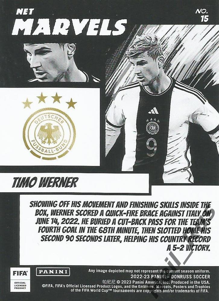 Футбол Карточка Timo Werner/Тимо Вернер Германия/Челси/РБ Лейпциг Panini 2022-23 1