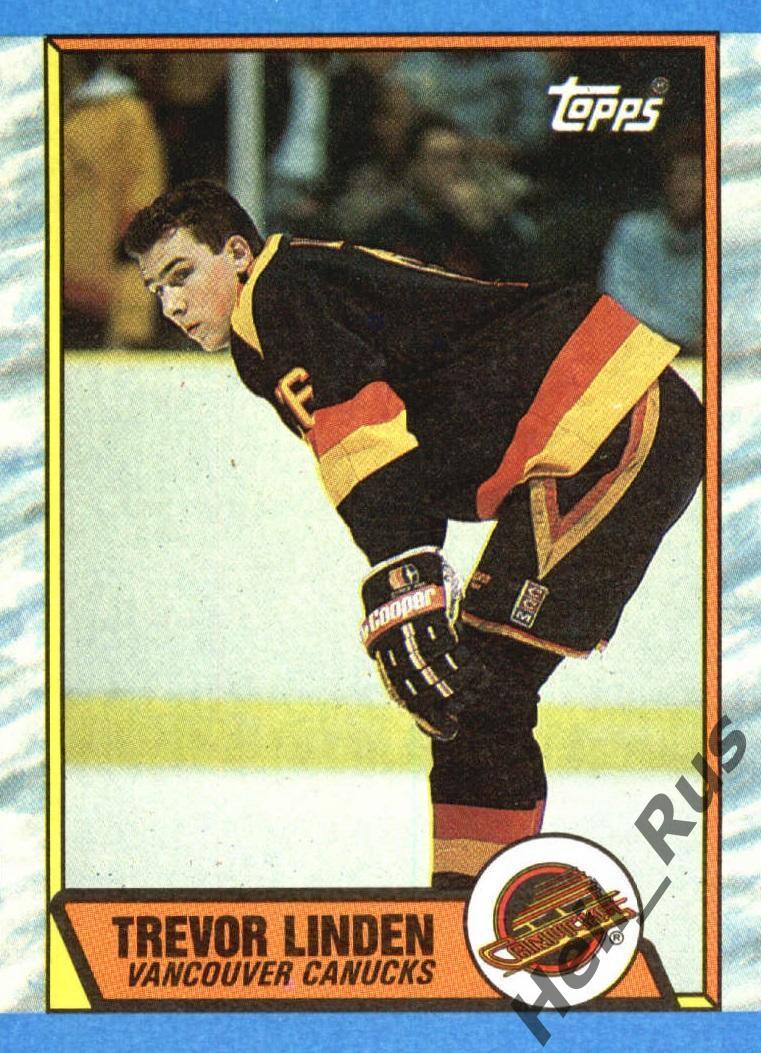 Хоккей Карточка Trevor Linden/Тревор Линден (Vancouver Canucks/Ванкувер) НХЛ/NHL
