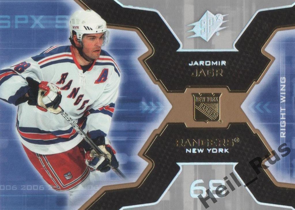 Карточка Яромир Ягр (New York Rangers/Нью-Йорк Рейнджерс, Авангард) НХЛ/NHL, КХЛ