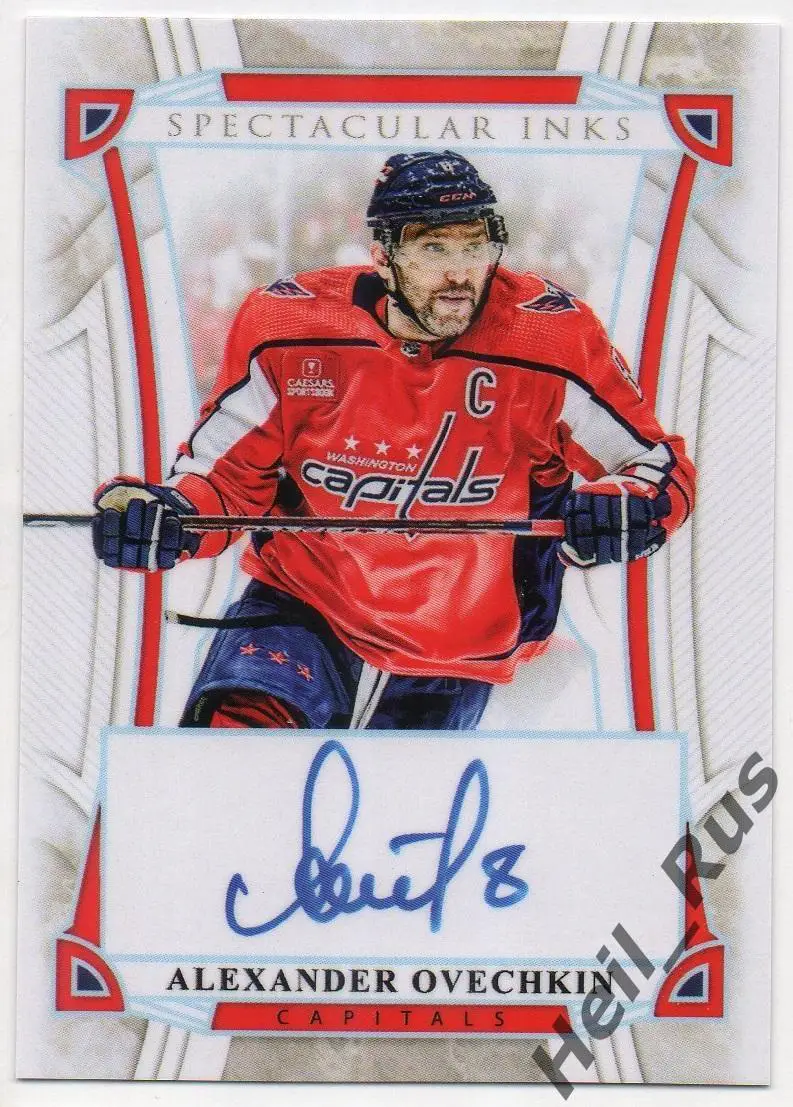 Карточка с напечатанным автографом Александр Овечкин Washington Capitals NHL/НХЛ
