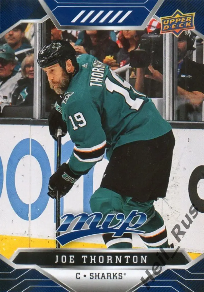 Хоккей Карточка Joe Thornton/Джо Торнтон San Jose Sharks/Сан-Хосе Шаркс НХЛ/NHL
