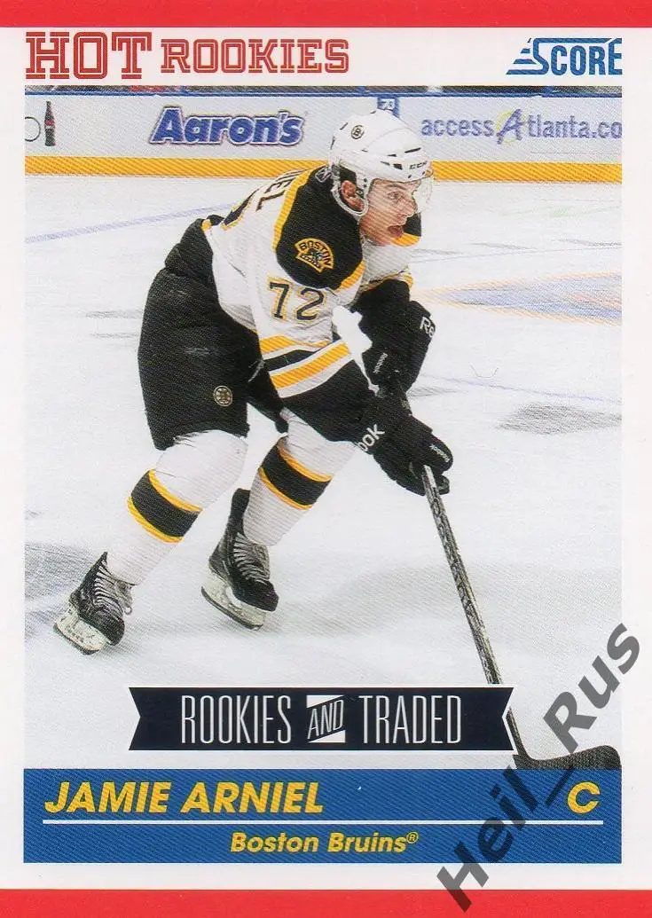 Хоккей. Карточка Jamie Arniel/Джейми Арниэль Boston Bruins/Бостон Брюинз НХЛ/NHL