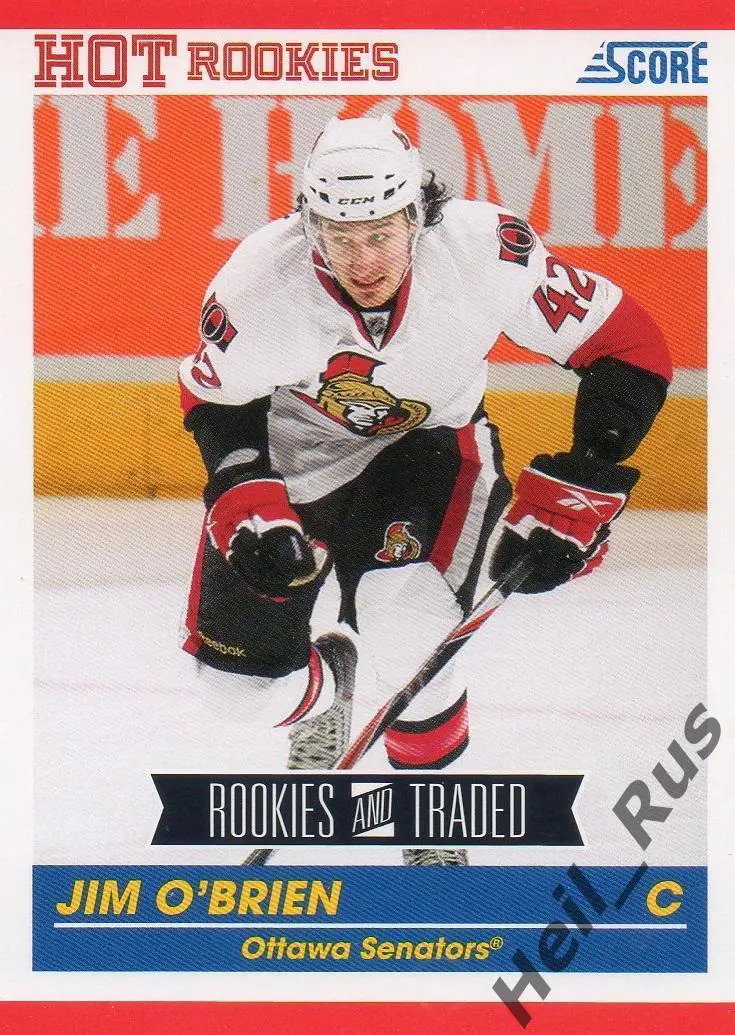 Хоккей. Карточка Jim O'Brien/Джим О'Брайен (Ottawa Senators/Оттава) НХЛ/NHL