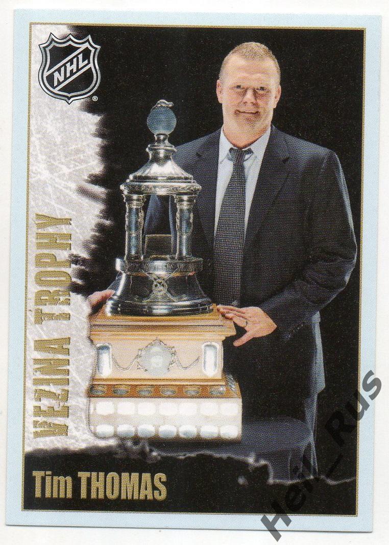 Хоккей. Наклейка Tim Thomas/Тим Томас Boston Bruins/Бостон Брюинз НХЛ/NHL Panini