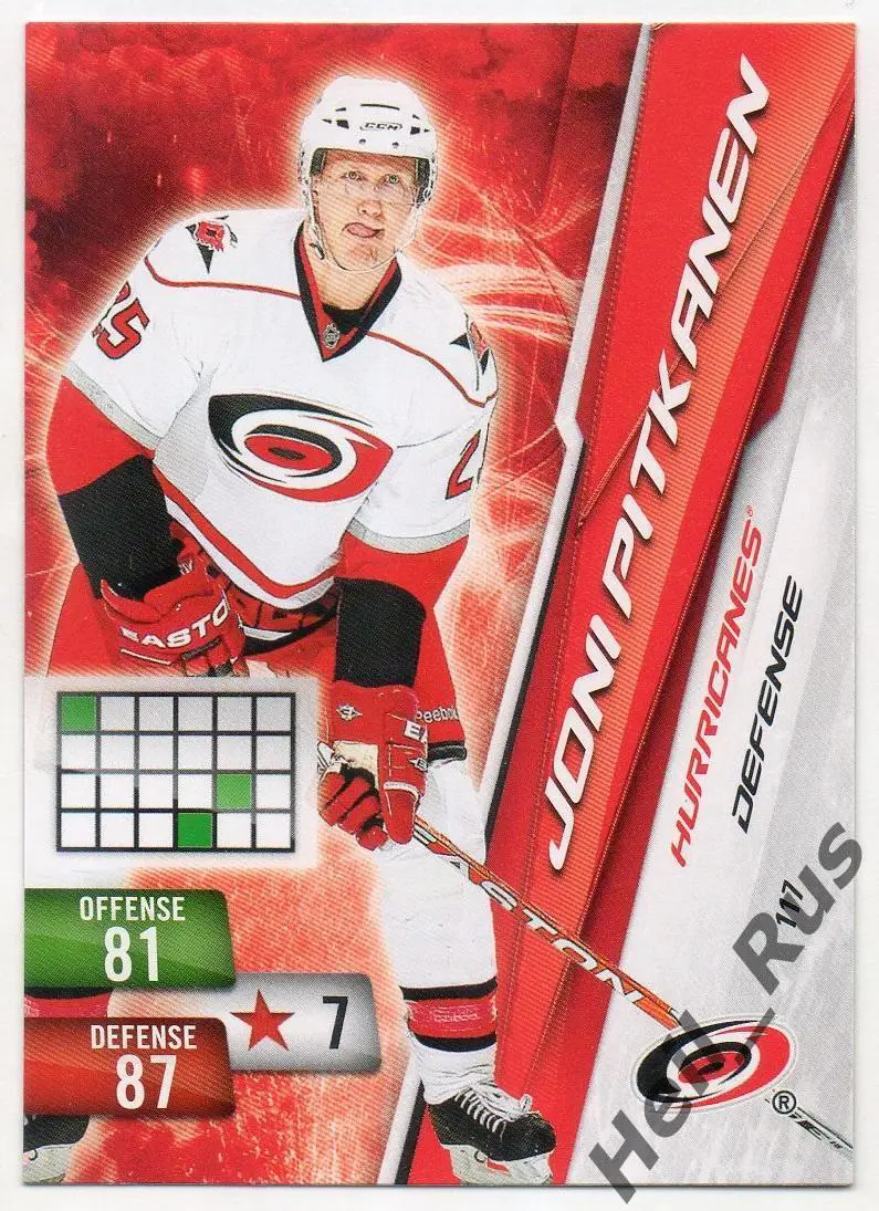Хоккей Карточка Joni Pitkanen/Йони Питкянен Carolina Hurricanes/Каролина НХЛ/NHL