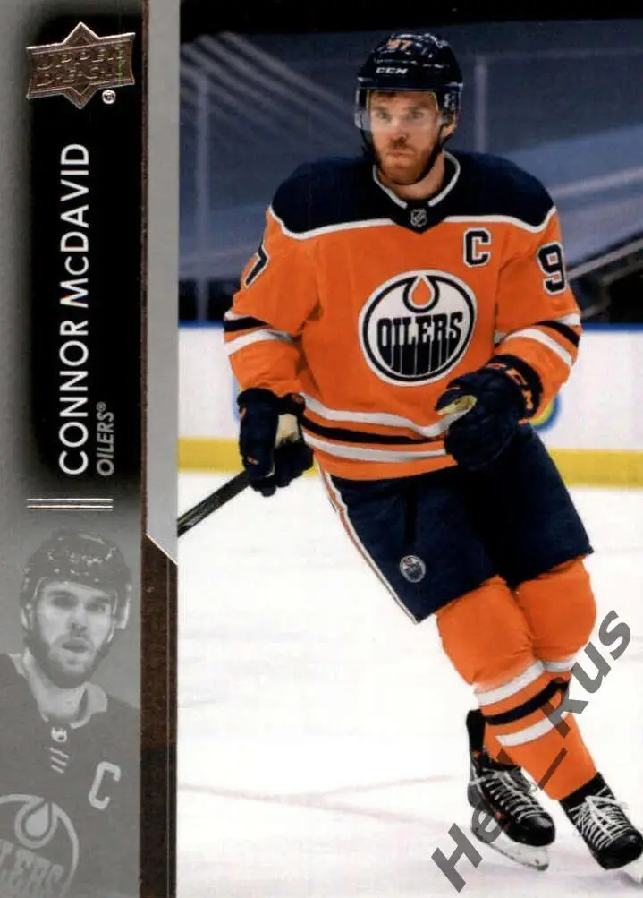 Хоккей; Карточка Connor McDavid/Коннор Макдэвид Edmonton Oilers/Эдмонтон НХЛ/NHL