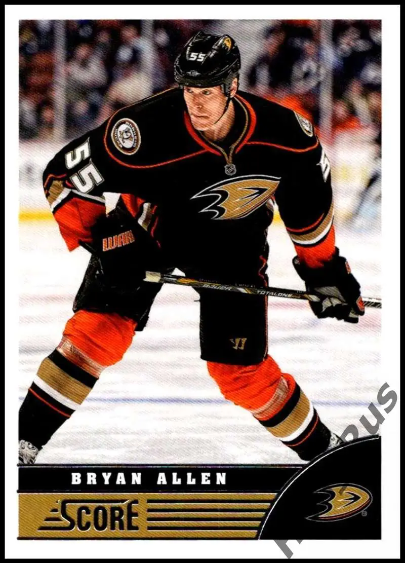 Хоккей. Карточка Bryan Allen/Брайан Аллен (Anaheim Ducks / Анахайм Дакс) НХЛ/NHL