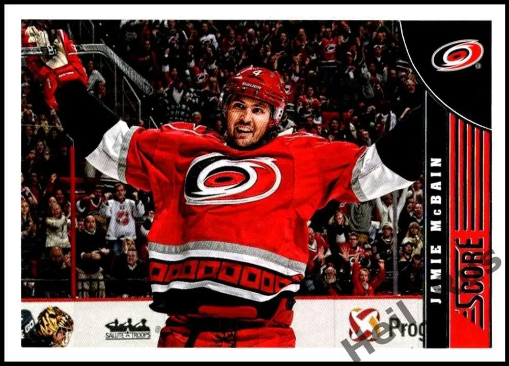 Хоккей Карточка Jamie McBain/Джейми Макбейн Carolina Hurricanes/Каролина НХЛ/NHL