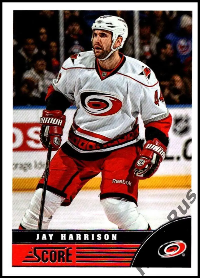 Хоккей. Карточка Jay Harrison/Джей Харрисон Carolina Hurricanes/Каролина НХЛ/NHL