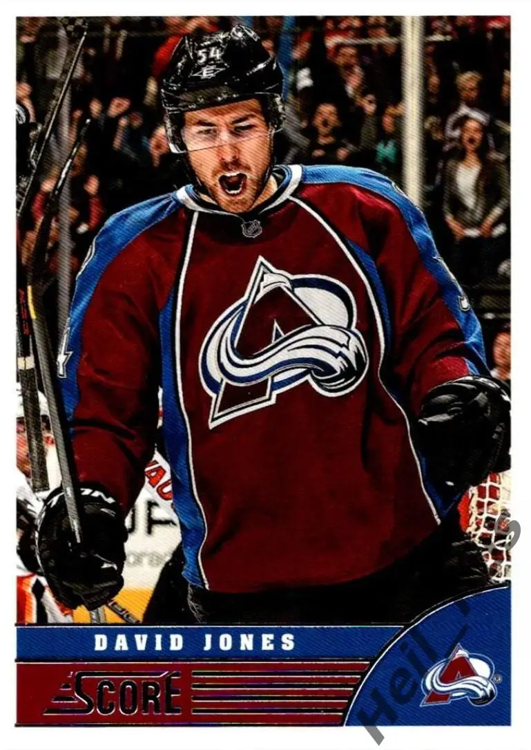 Хоккей. Карточка David Jones/Дэвид Джонс (Colorado Avalanche/Колорадо) НХЛ/NHL