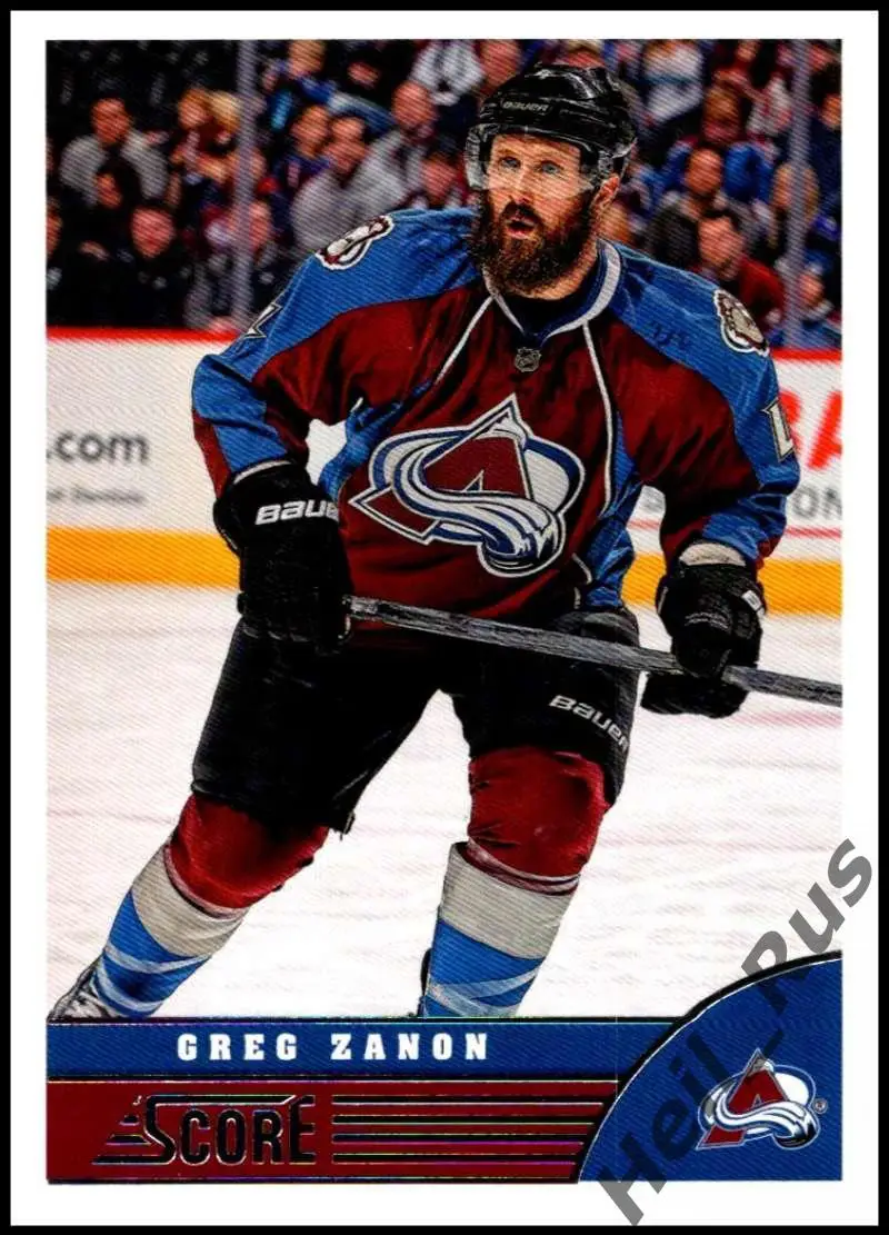 Хоккей. Карточка Greg Zanon/Грег Занон (Colorado Avalanche/Колорадо) НХЛ/NHL