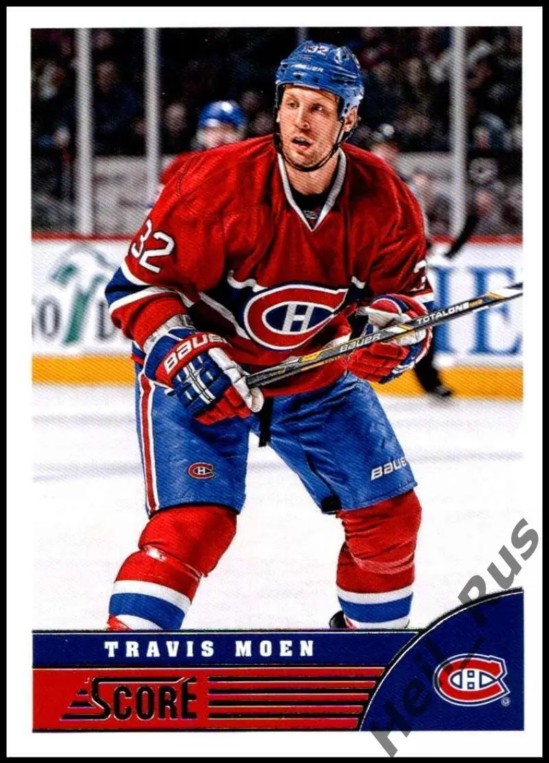 Хоккей. Карточка Travis Moen/Трэвис Моэн (Montreal Canadiens/Монреаль) НХЛ/NHL