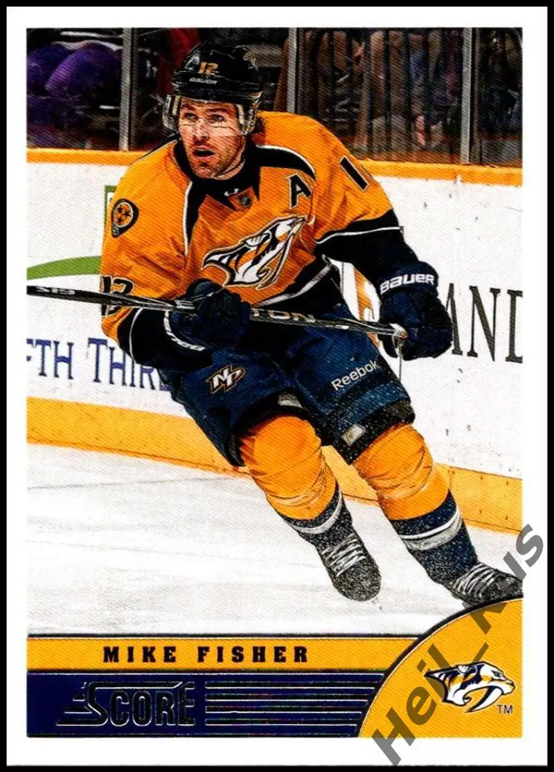 Хоккей. Карточка Mike Fisher / Майк Фишер (Nashville Predators/Нэшвилл) НХЛ/NHL
