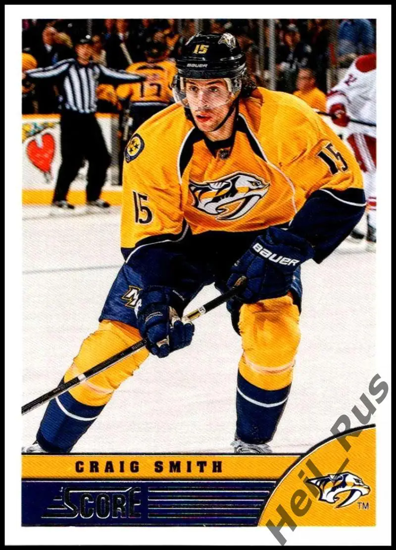 Хоккей. Карточка Craig Smith/Крэйг Смит (Nashville Predators/Нэшвилл) НХЛ/NHL