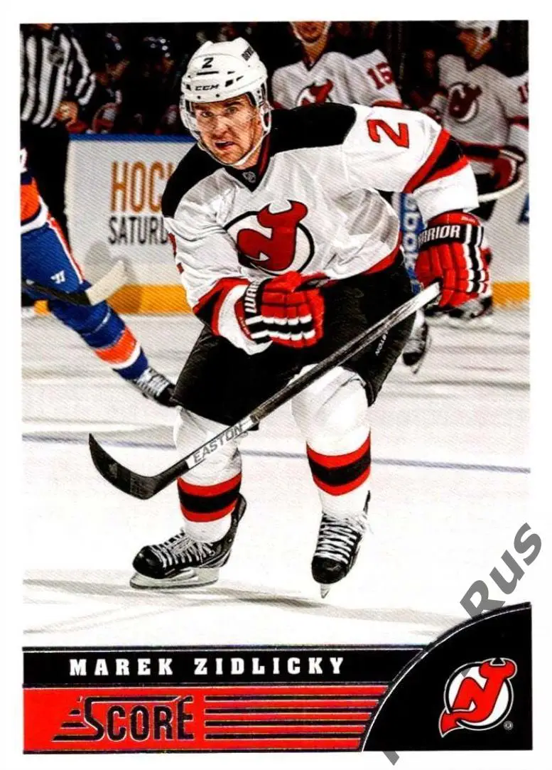Карточка Marek Zidlicky/Марек Жидлицки (New Jersey Devils/Нью-Джерси) НХЛ/NHL