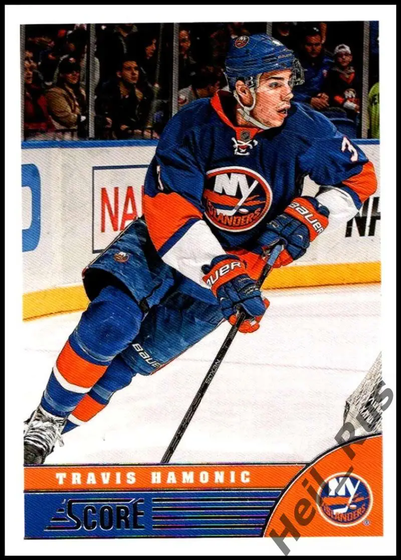 Карточка T. Hamonic/Трэвис Хэмоник New York Islanders/Нью-Йорк Айлендерс НХЛ/NHL