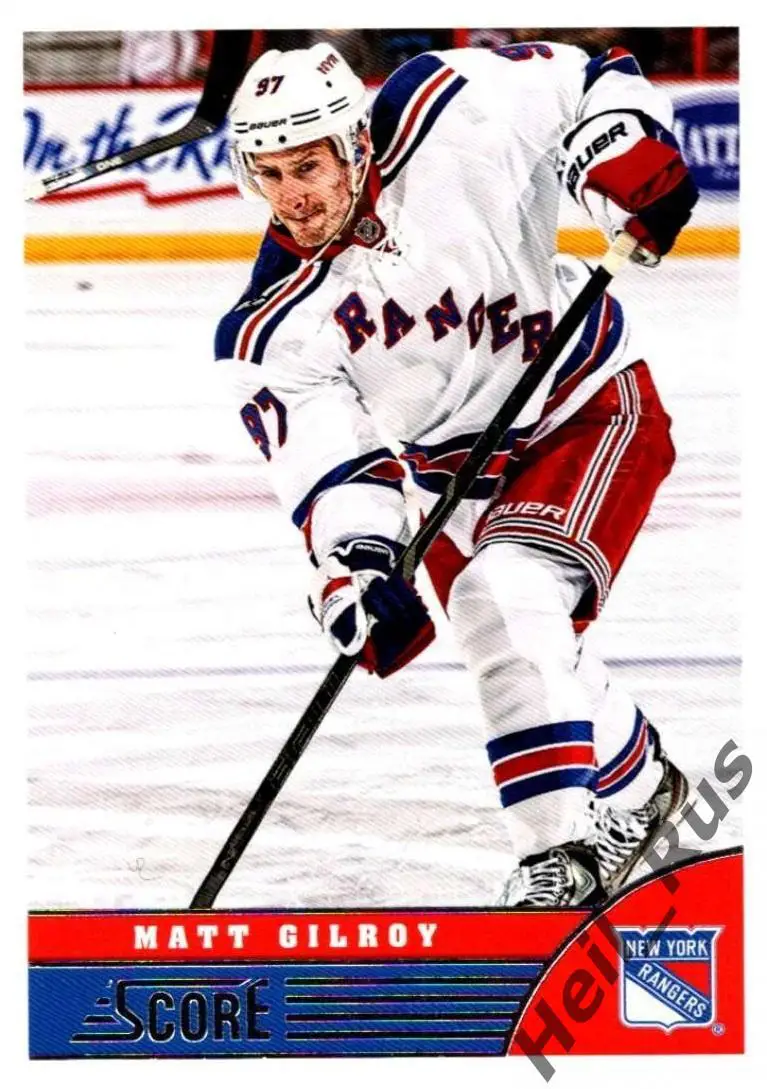 Карточка Мэттью Гилрой New York Rangers/Нью-Йорк Рейнджерс, Спартак НХЛ/NHL, КХЛ