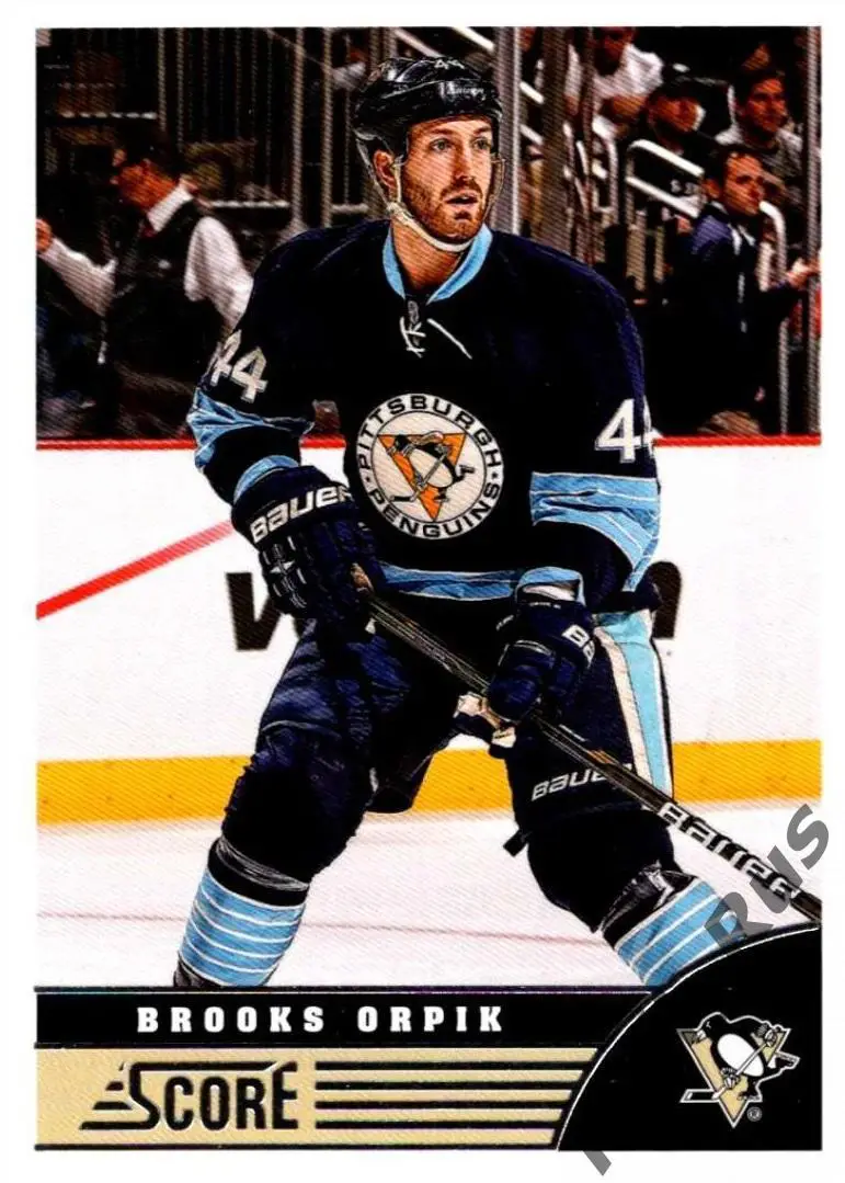 Хоккей; Карточка Brooks Orpik/Брукс Орпик Pittsburgh Penguins/Питтсбург НХЛ/NHL