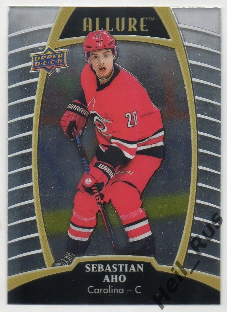 Хоккей Карточка Sebastian Aho/Себастьян Ахо Carolina Hurricanes/Каролина НХЛ NHL