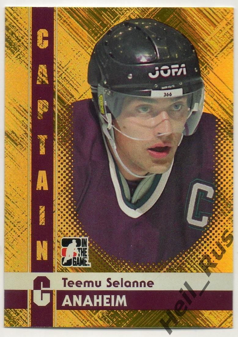 Хоккей; Карточка Teemu Selanne/Теему Селянне Anaheim Ducks/Анахайм Дакс НХЛ/NHL