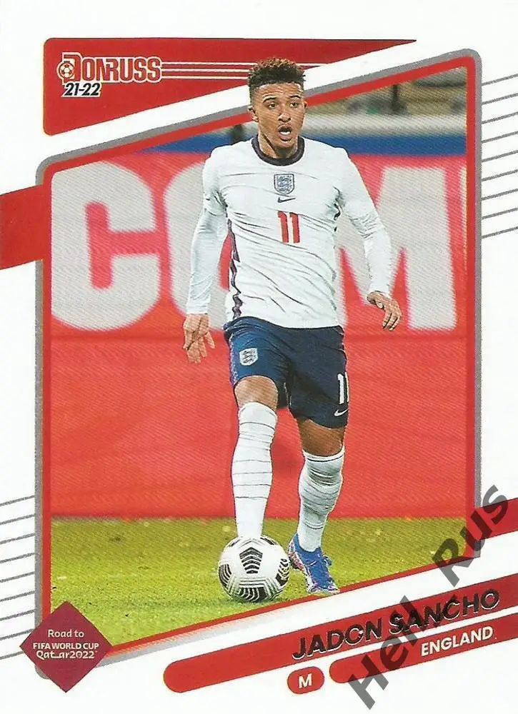 Карточка Джейдон Санчо Англия, Челси/Манчестер Юнайтед/Боруссия Дортмунд Panini