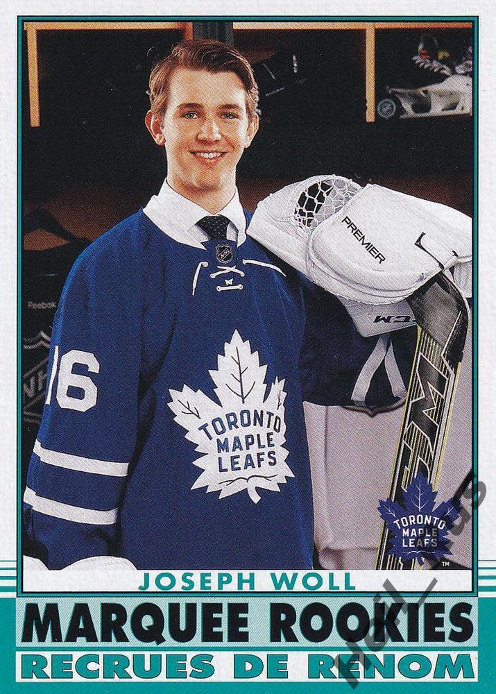 Хоккей. Карточка Joseph Woll/Джозеф Уолл (Toronto Maple Leafs/Торонто) НХЛ/NHL